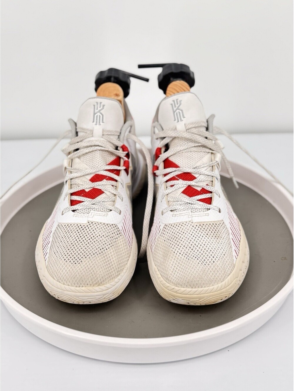Size 11.5 - Nike Kyrie Flytrap 5 White University Red Basketball Shoe CZ4100-100